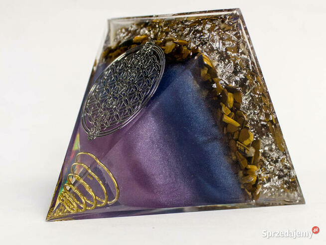 PIRAMIDKA ORGONIT FENG SHUI PREZENT TYGRYSIE OKO 5cm PREZENT