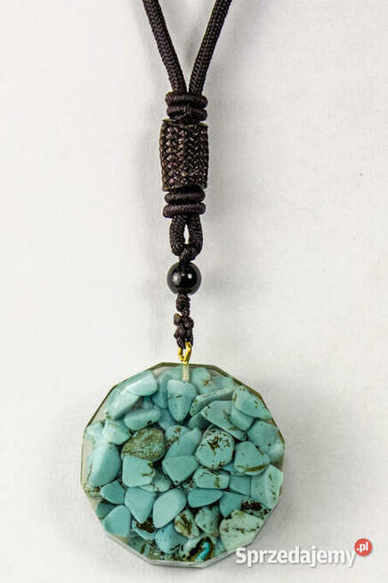 NASZYJNIK WISIOR TURKUS DRZEWO ŻYCIA MIEDŹ PREZENT AMULET