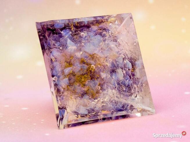 PIRAMIDKA ORGONIT KRYSZTAŁ AMETYST MEDYTACJA REIKI PREZENT