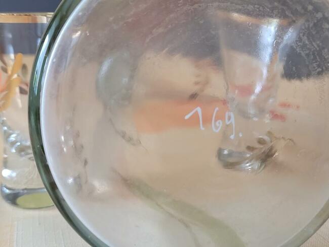 KARAFKA przedwojenna antyk super stan- złote dodatki