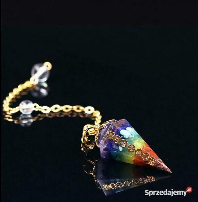 Wisiorek Amulet Wahadełko Orgonit Czakra Ametyst Lazury