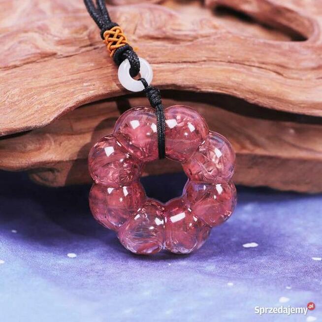 Naszyjnik Orgonit Piękny Różowy Kwarc Melting Stone Miedź