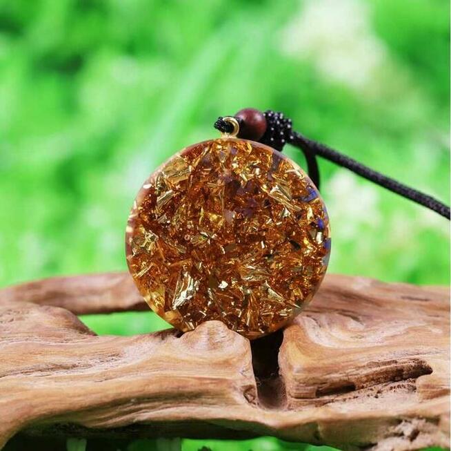 Piękny Naszyjnik Amulet Turkus Ametyst Lapis Lazuli Agat