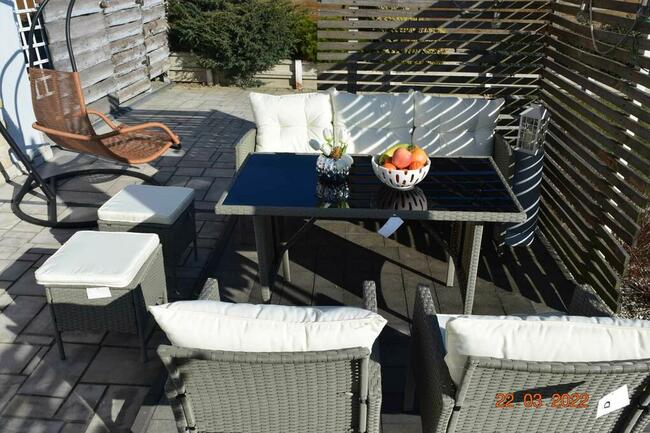 zestaw technorattan ODESSA sofa 3 2szt fotel 2szt pufa popi