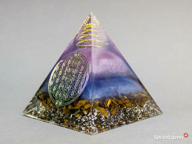 PIRAMIDKA ORGONIT FENG SHUI PREZENT TYGRYSIE OKO 5cm PREZENT
