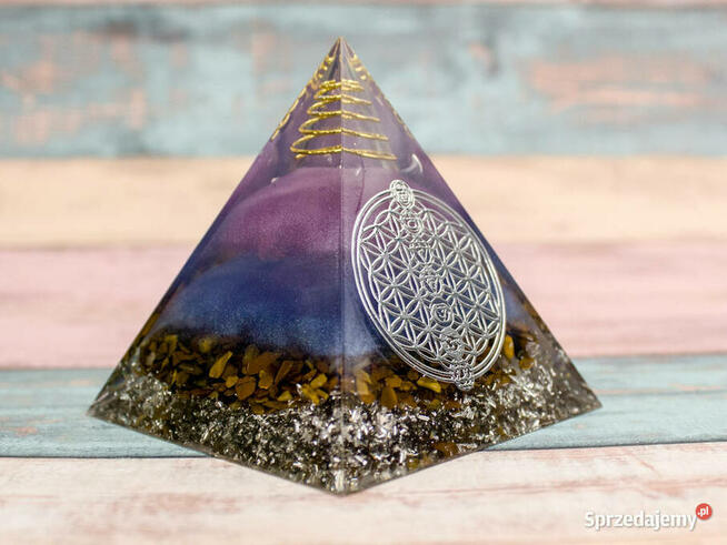 PIRAMIDKA ORGONIT FENG SHUI PREZENT TYGRYSIE OKO 5cm PREZENT