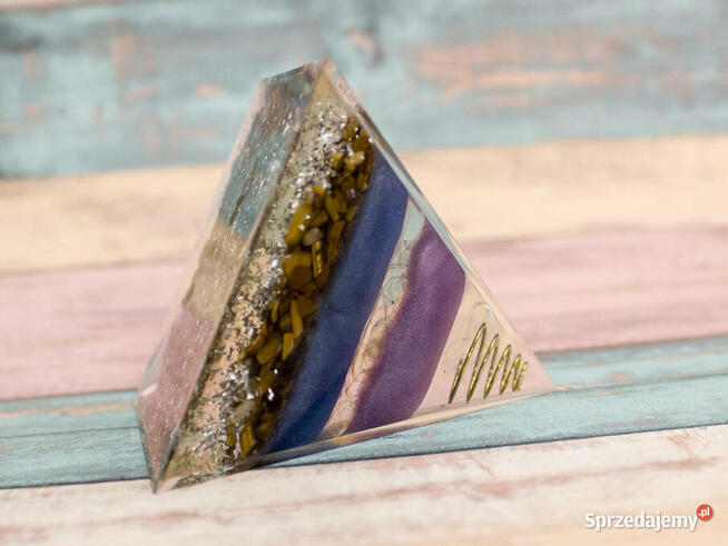 PIRAMIDKA ORGONIT FENG SHUI PREZENT TYGRYSIE OKO 5cm PREZENT