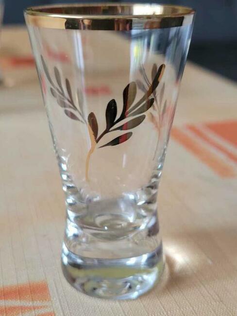 KARAFKA przedwojenna antyk super stan- złote dodatki