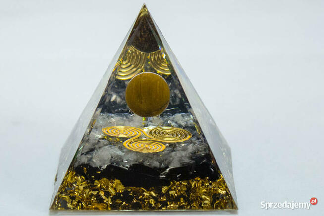 Piramidka Orgonit Tygrysie Oko Miedź Kryształ Odpromiennik