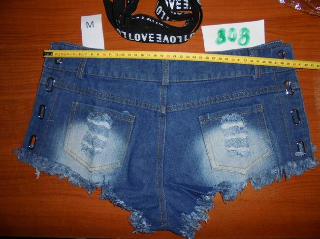 Szorty spodenki Damskie Krótkie Seksowne Wiązane M Sexy