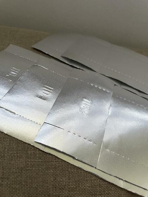 Sreberka sreberko pazłotko PULL do pudelek na papierosy