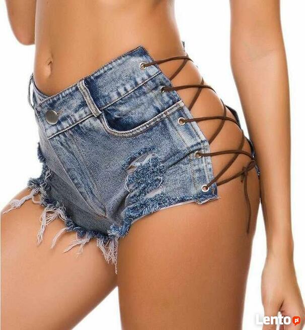 Szorty Spodenki Damskie Seksowne Lato Jeans Krótkie XL