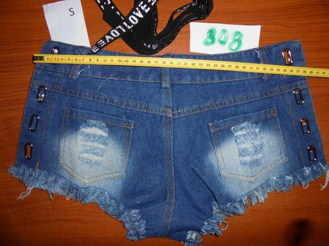 Szorty spodenki Damskie Krótkie Seksowne Wiązane M Sexy