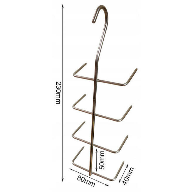 Hak Haki Do Wędzenia FILETÓW RYB 8 Ostrzy INOX 3 sztuki