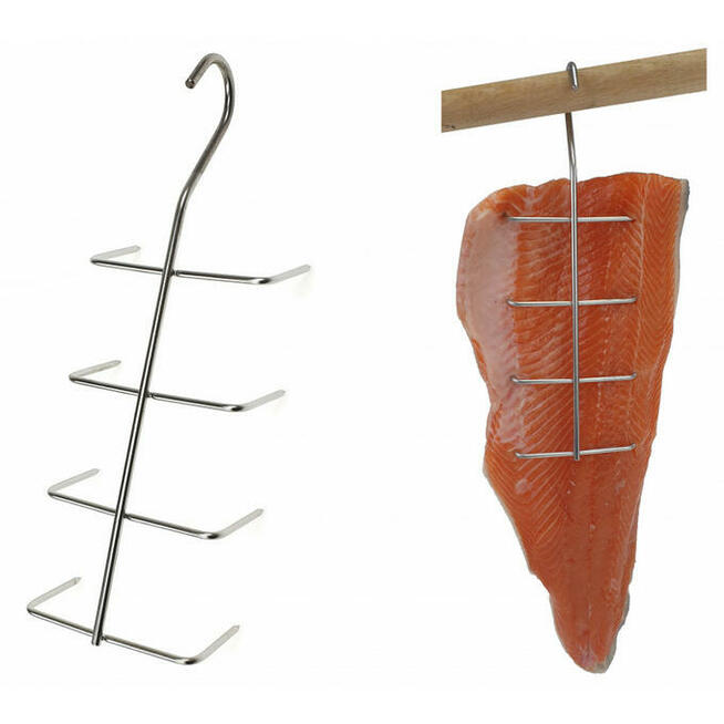 Hak Haki Do Wędzenia FILETÓW RYB 8 Ostrzy INOX 3 sztuki