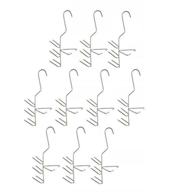 Hak Haki Do Wędzenia DUŻYCH RYB 6 Ostrzy INOX 10 sztuk