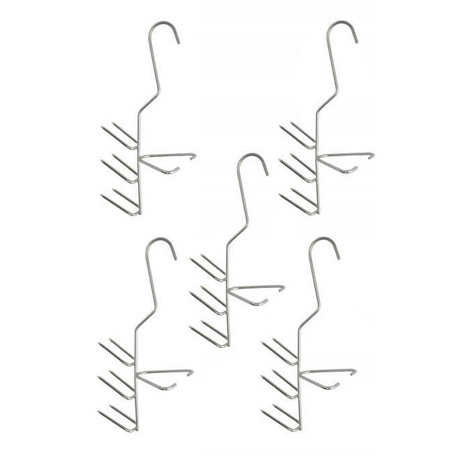 Hak Haki Do Wędzenia DUŻYCH RYB Duża Rozpórka INOX 5 sztuk