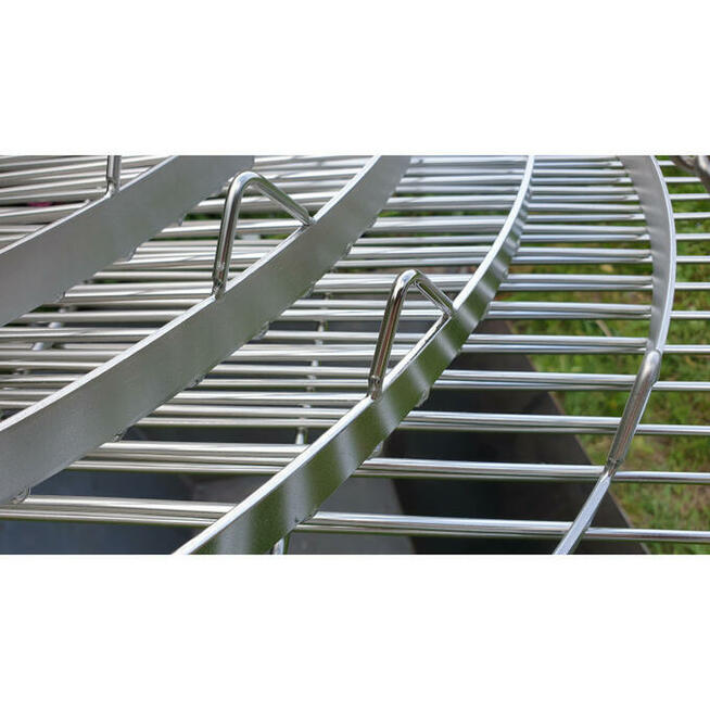 Ruszt 115 cm INOX Podwieszany Z Łańcuchem Do Grilla Trójnożnego