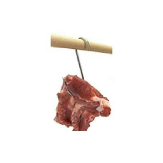 Hak Haki Do Wędzenia ŻEBEREK BOCZKU Skręcone INOX 5 sztuk