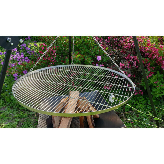 Ruszt Okrągły Nierdzewny Do Paleniska Grilla 90 cm