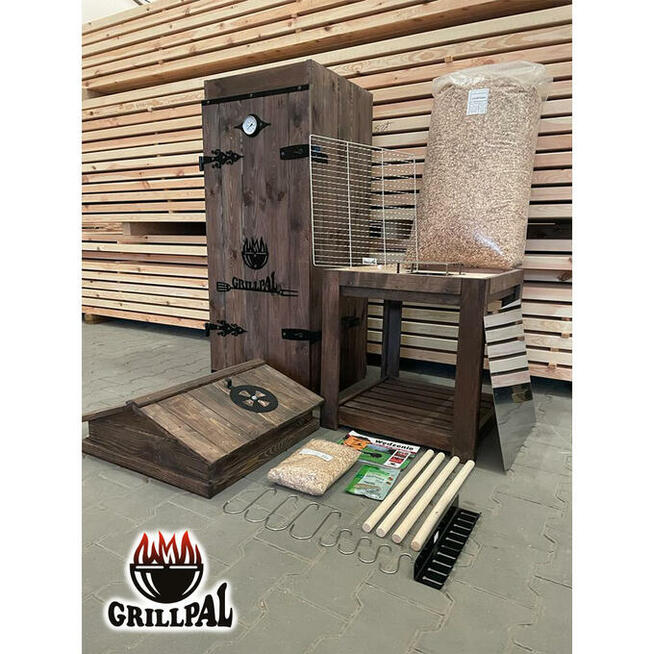 Wędzarnia Ogrodowa Drewniana OD201L/95 Kolor Palisander