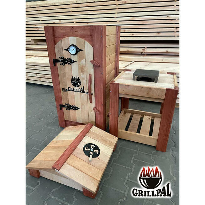 Wędzarnia Ogrodowa Drewniana OD201L/95 Kolor Palisander