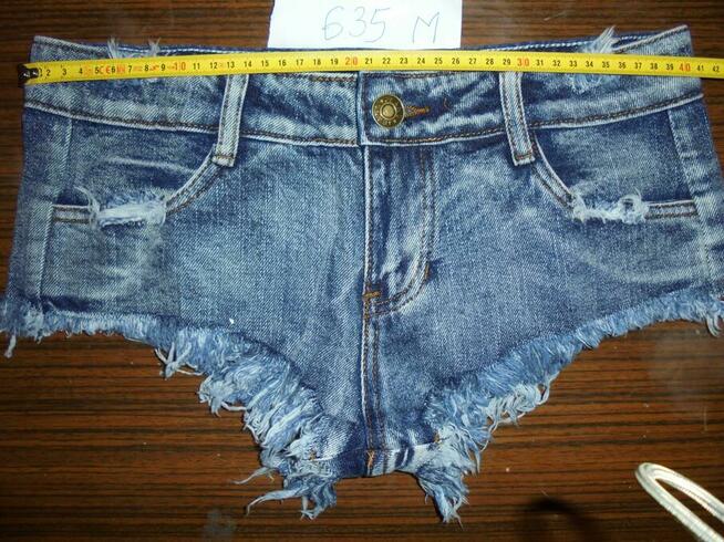 Spodenki Damskie 635 Szorty Krótkie Skąpe Jeans Dżins XXL