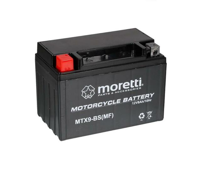 Akumulator Motocyklowy 8Ah Moretti MTX9-BS Radomsko