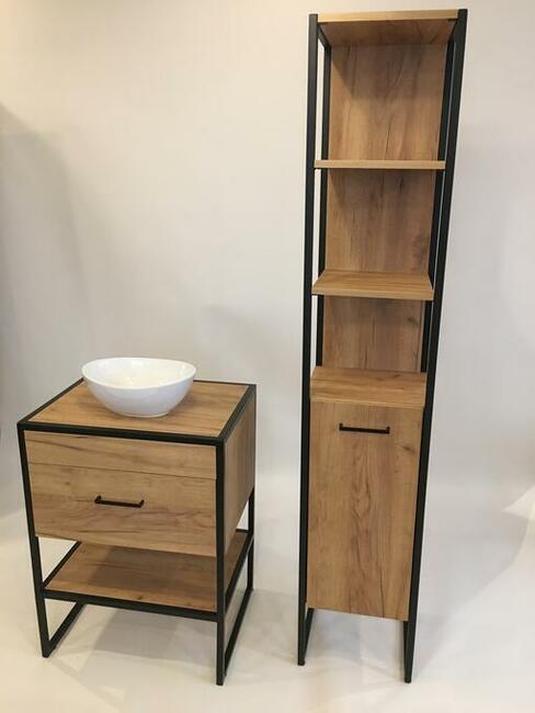 Szafka łazienkowa. Meble loftowe na wymiar