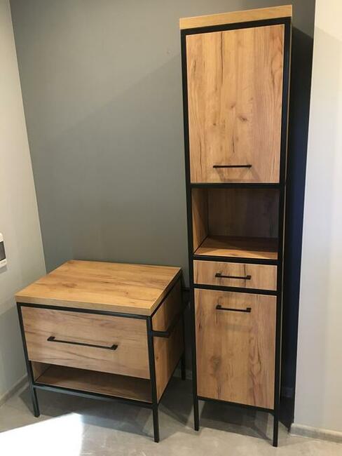 Szafka łazienkowa. Meble loftowe na wymiar