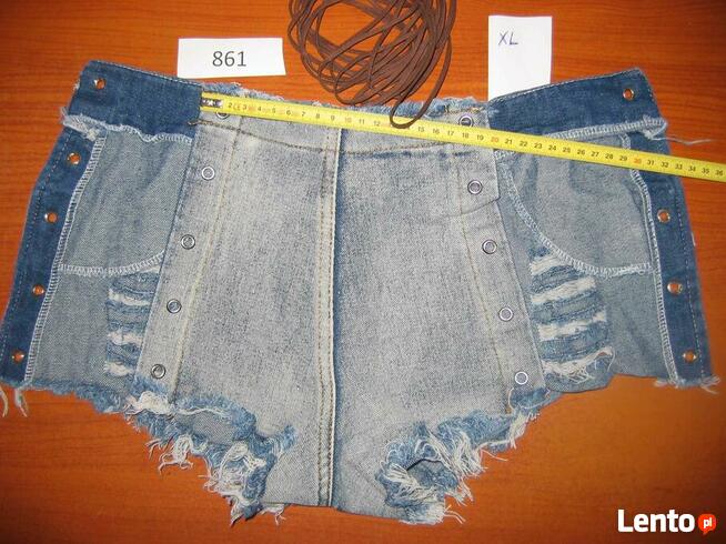 Szorty Spodenki Damskie Seksowne Lato Jeans Krótkie XL