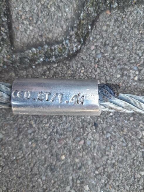 Zawiesie linowe jednocięgnowe pętlowe 0.8 T / L - 1.4 m