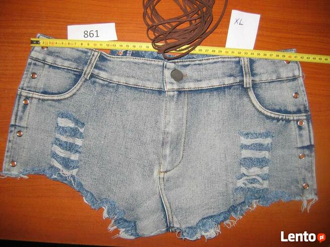 Szorty Spodenki Damskie Seksowne Lato Jeans Krótkie XL