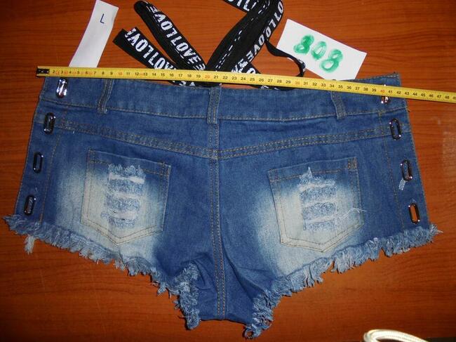 Szorty spodenki Damskie Krótkie Seksowne Wiązane M Sexy