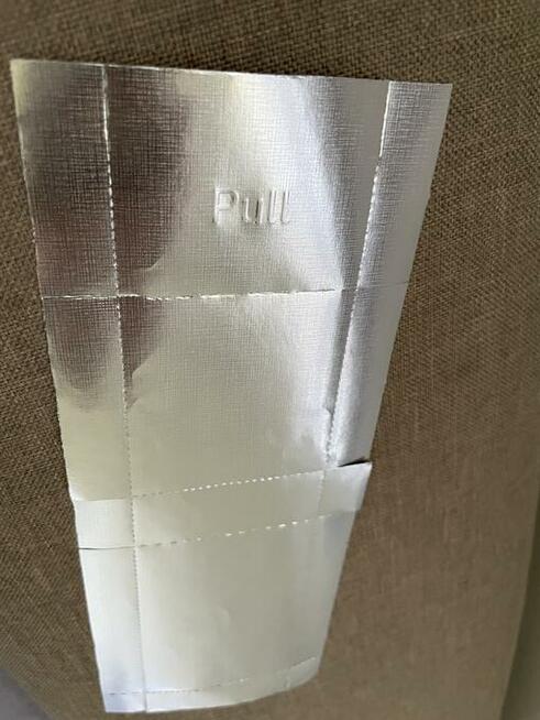 Sreberka sreberko pazłotko PULL do pudelek na papierosy