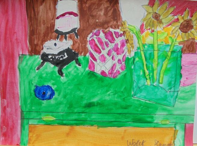 akryl - Baranek i jajka, inne, Wojciech Stawiarski,