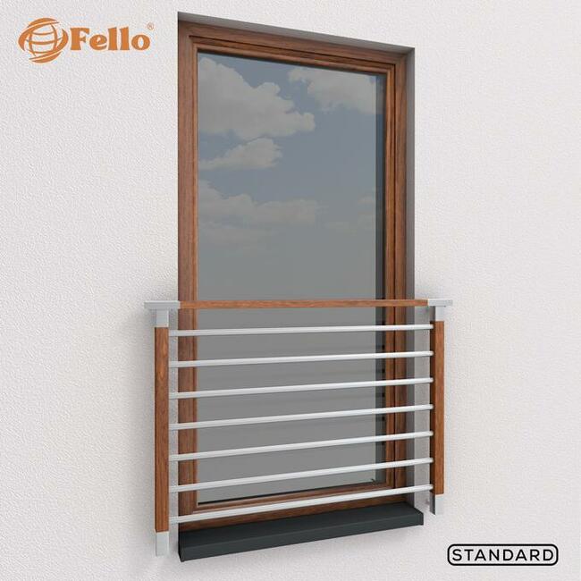 Balustrada francuska balkon barierka dekor drewna okienna W