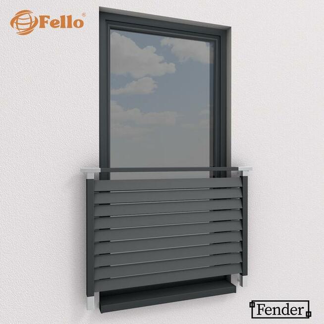 Balustrada francuska balkon barierka RAL okienna poręcz WYS