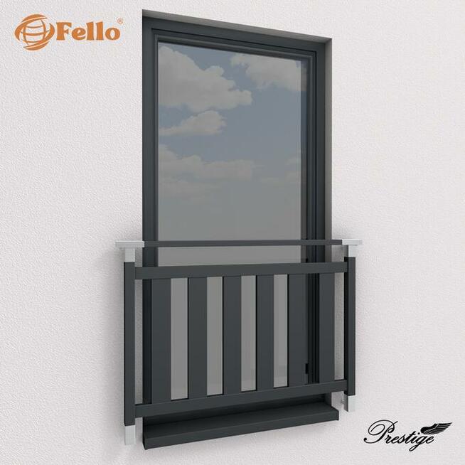 Balustrada francuska balkon barierka RAL okienna poręcz WYS