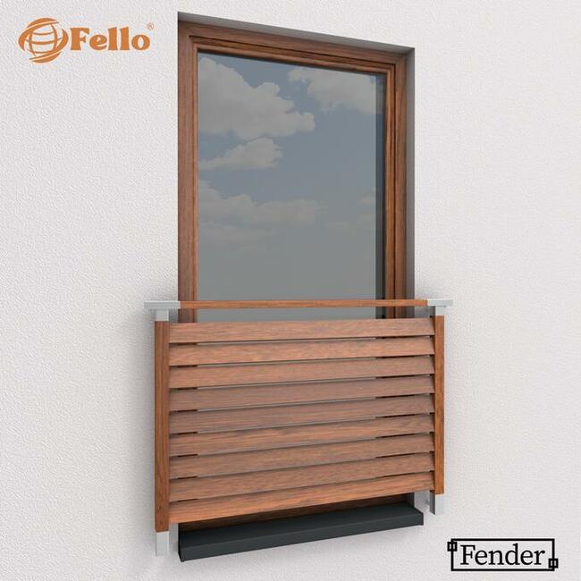 Balustrada francuska balkon barierka dekor drewna okienna W