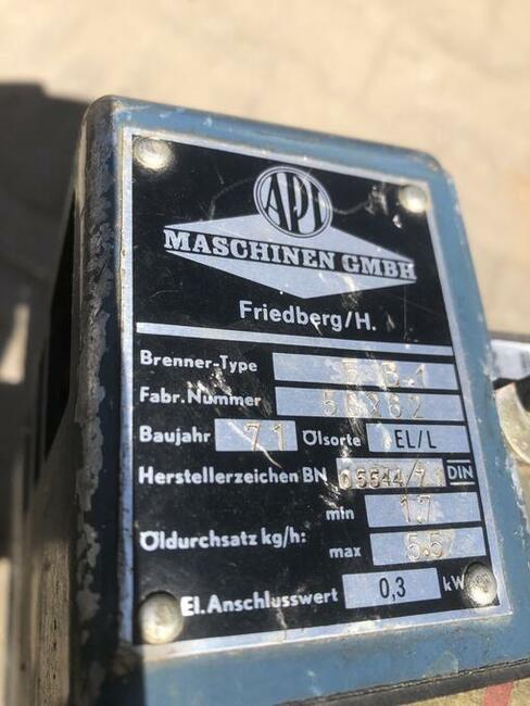 Palnik olejowy Maschinen GMBH F 8.1 F B.1