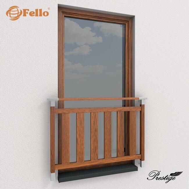 Balustrada francuska balkon barierka dekor drewna okienna W