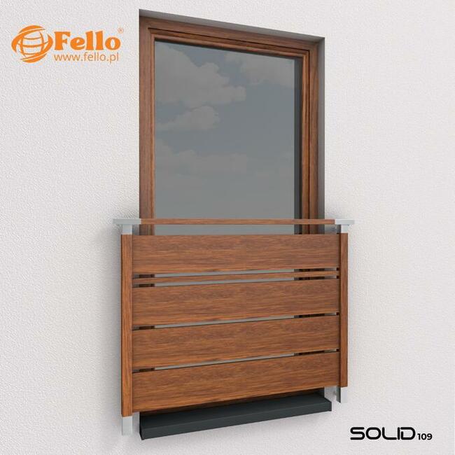 Balustrada francuska balkon barierka dekor drewna okienna W