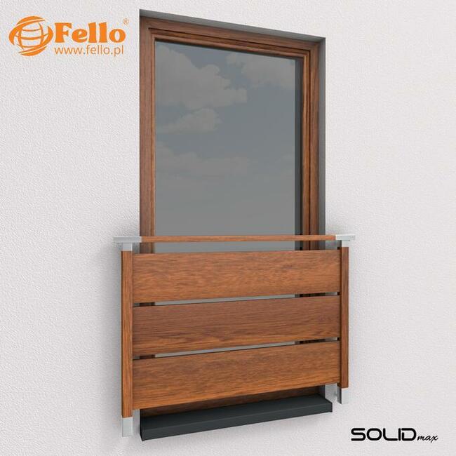 Balustrada francuska balkon barierka dekor drewna okienna W