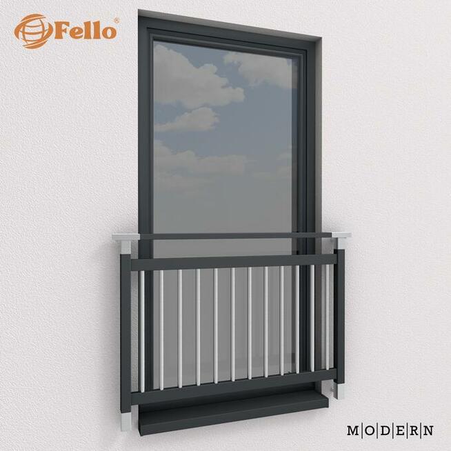 Balustrada francuska balkon barierka RAL okienna poręcz WYS