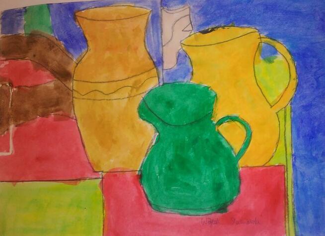 akryl - Baranek i jajka, inne, Wojciech Stawiarski,