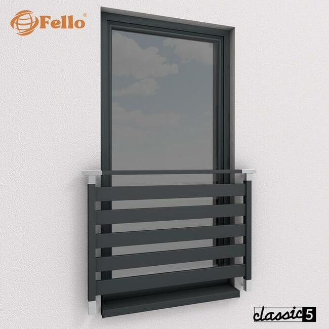 Balustrada francuska balkon barierka RAL okienna poręcz W
