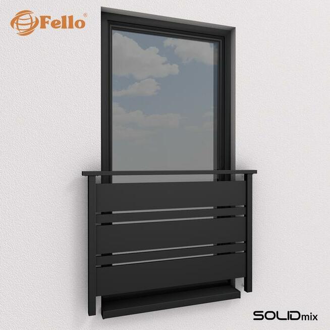 Balustrada francuska balkon barierka RAL okienna poręcz WYS