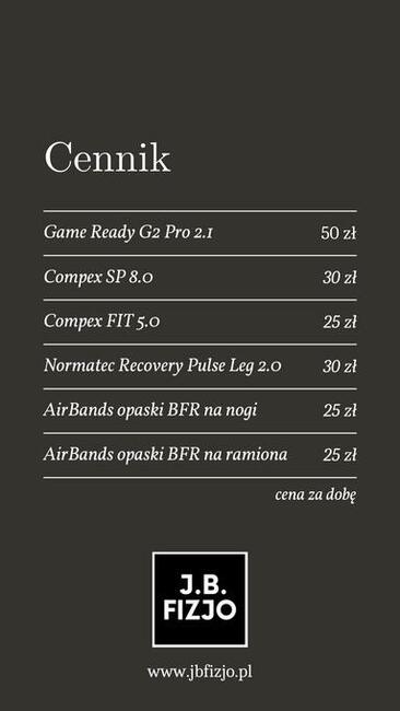 Game Ready / Compex / Recovery - wynajem