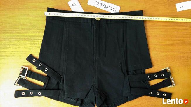Spodenki Szorty Damskie Krótkie Czarne Seksowne S